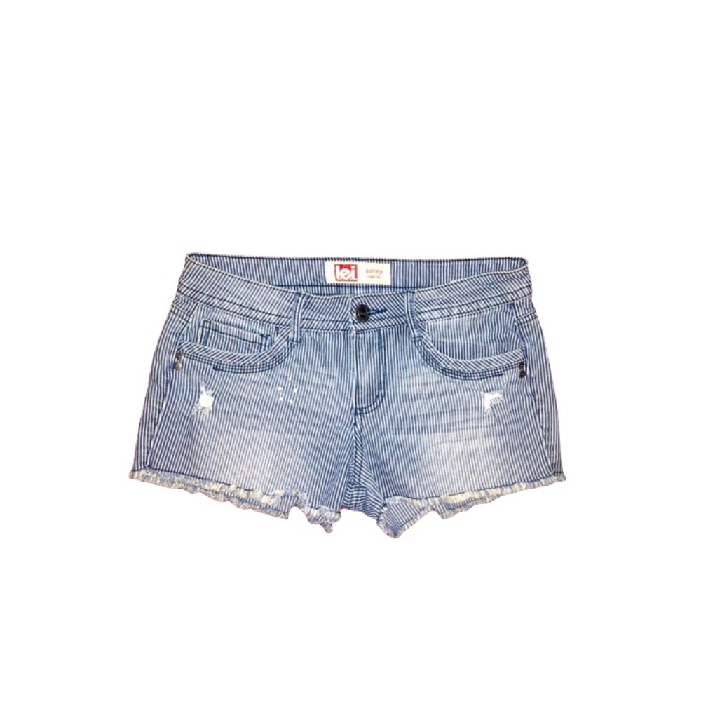 Women’s LEI Striped Denim Shorts